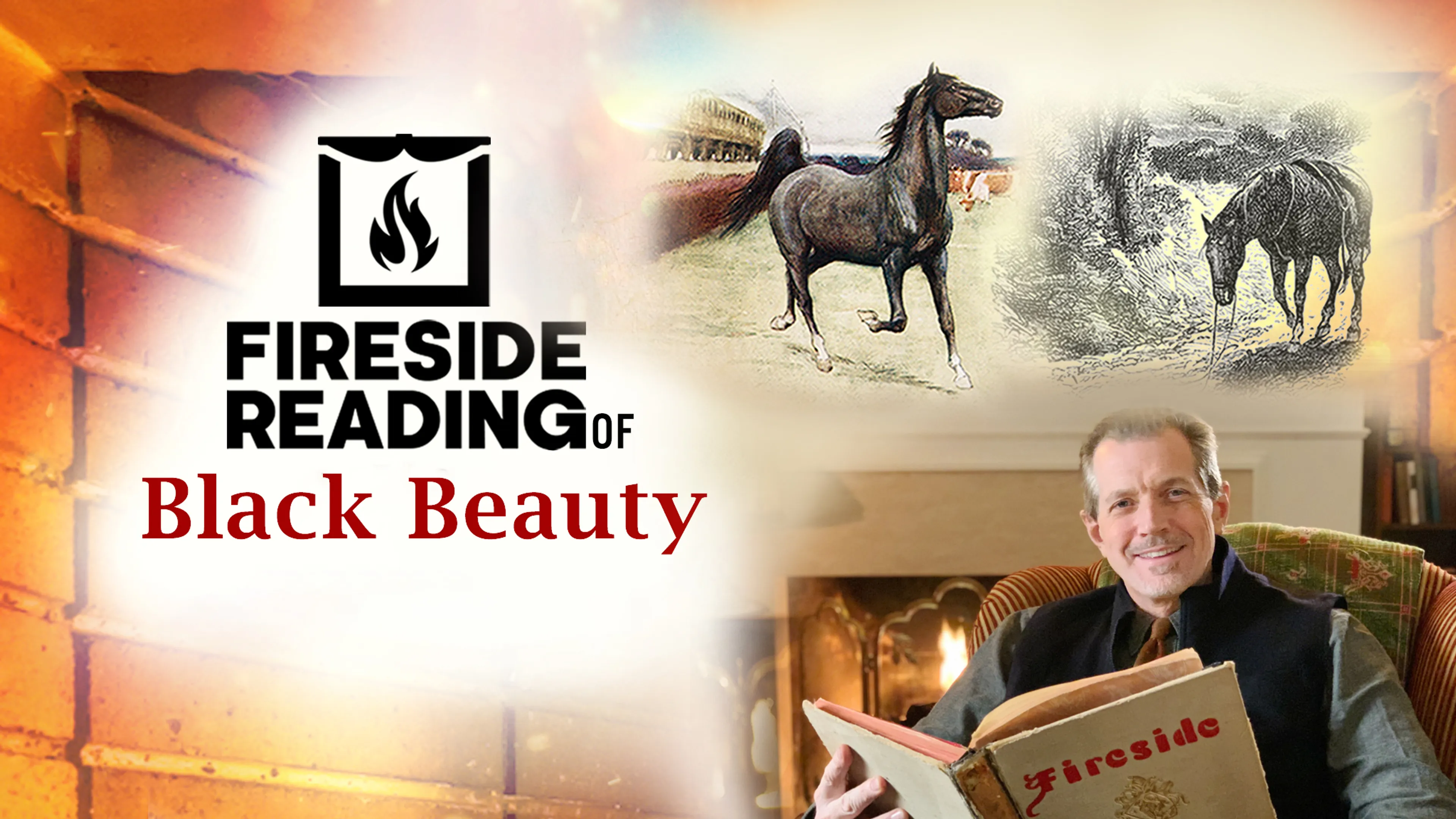 Fireside Reading of Black Beauty poster